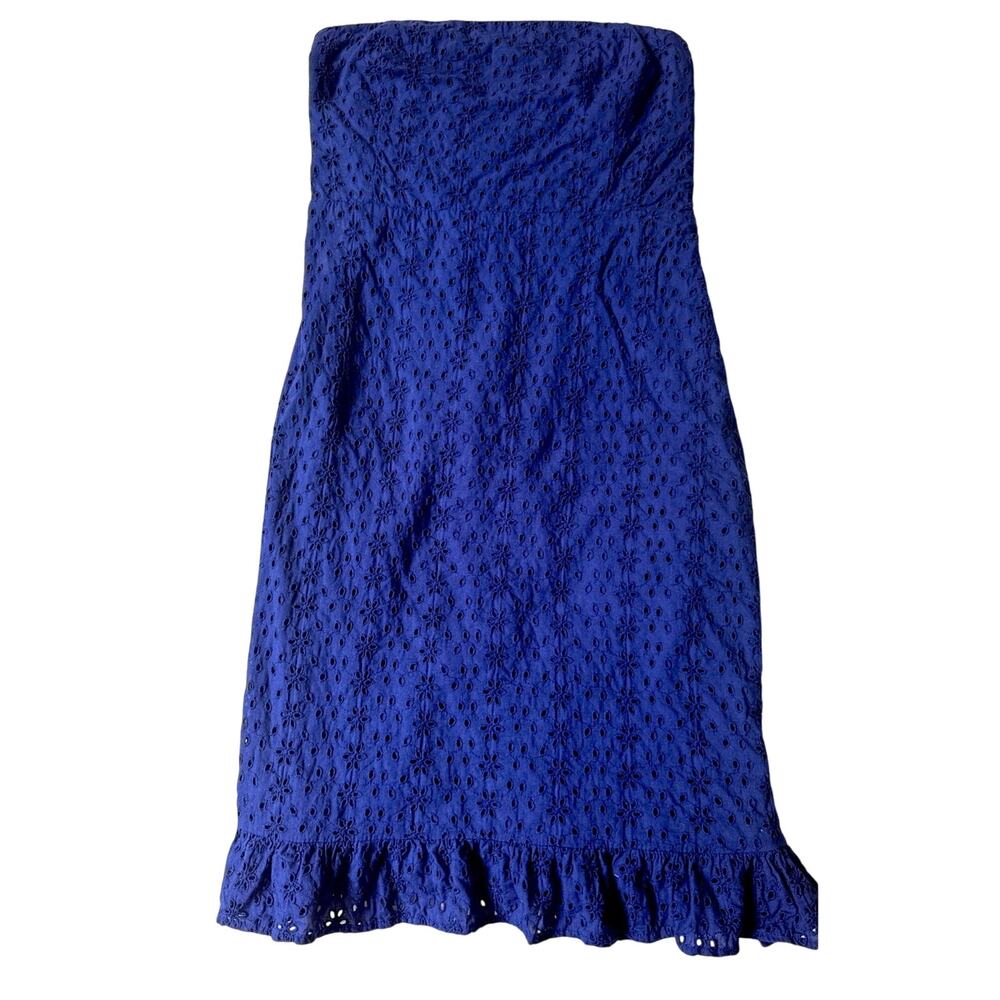 Old Navy Navy Eyelet Strapless Dress Size 4